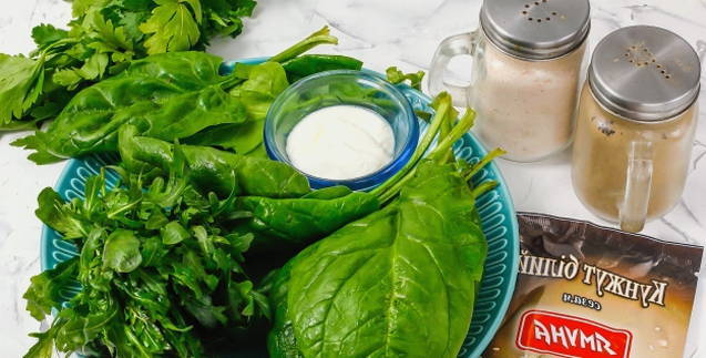 Салат со шпинатом и рукколой Салат со шпинатом и рукколой