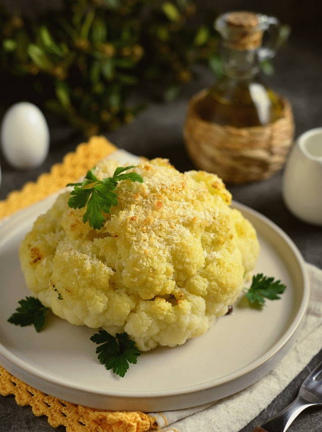 Запеченная цветная капуста целиком в духовке