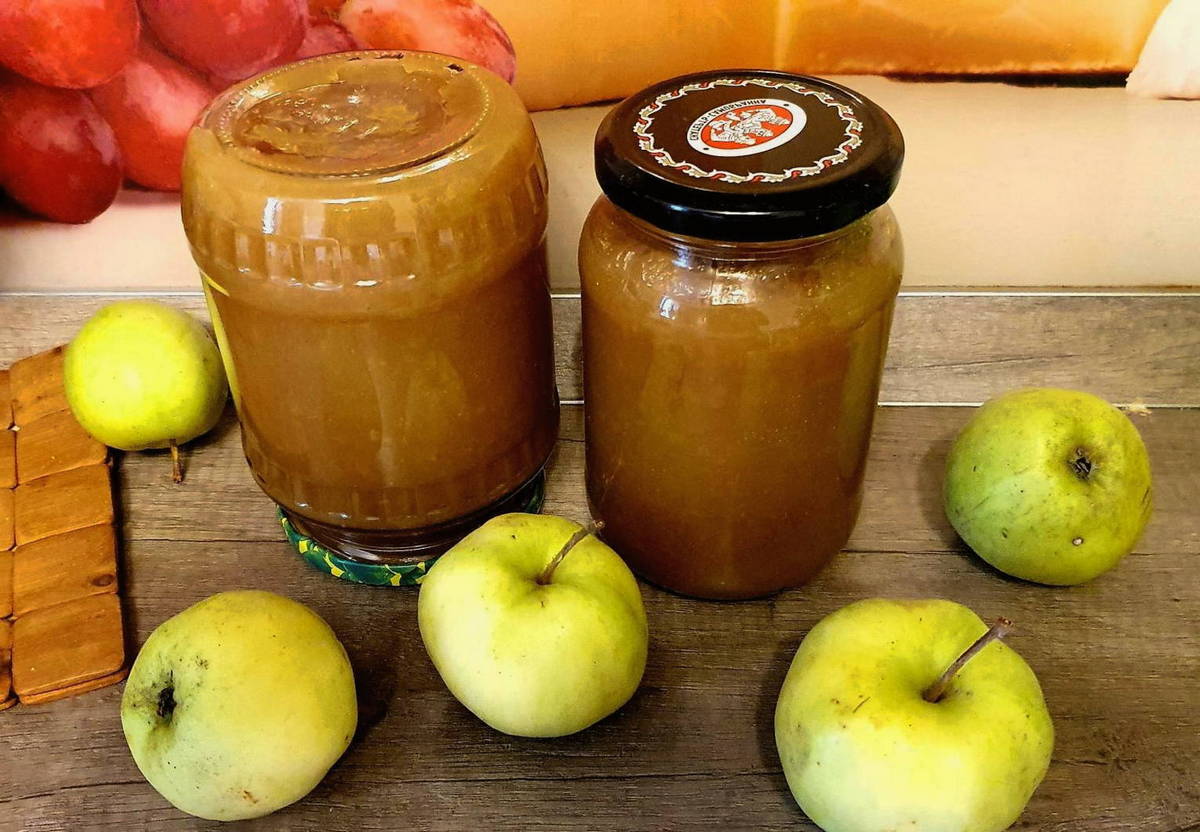 Джем из нектаринов и яблок с корицей (на зиму)