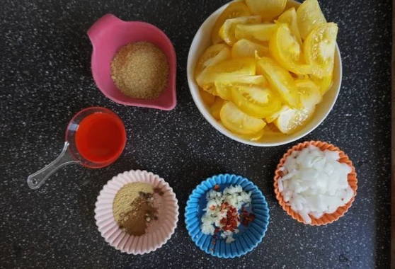 Соус из желтых помидор на зиму Соус из желтых помидор на зиму