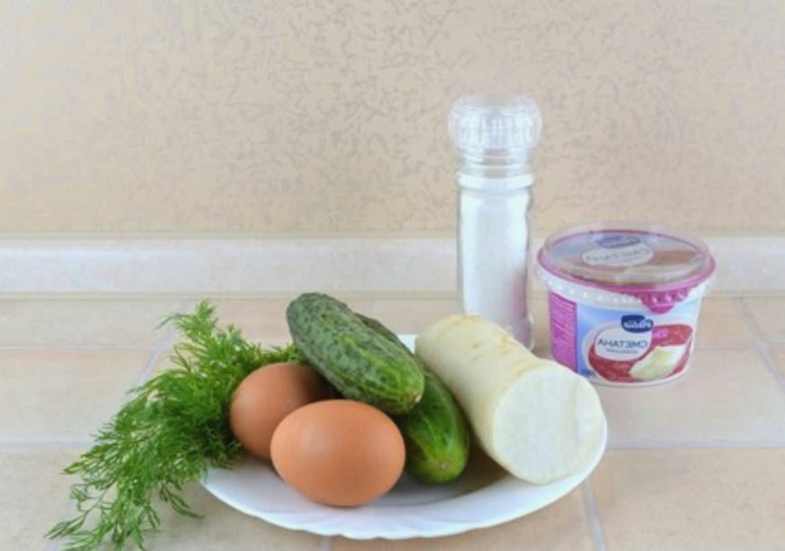 Салат из редиса дайкон