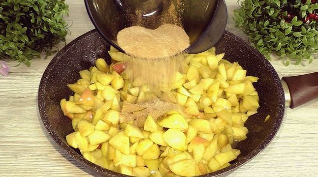 Начинка из яблок для пирога из дрожжевого теста Начинка из яблок для пирога из дрожжевого теста
