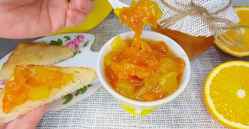 Варенье из тыквы с курагой и апельсином