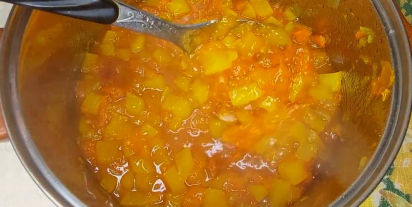 Варенье из тыквы с курагой и апельсином