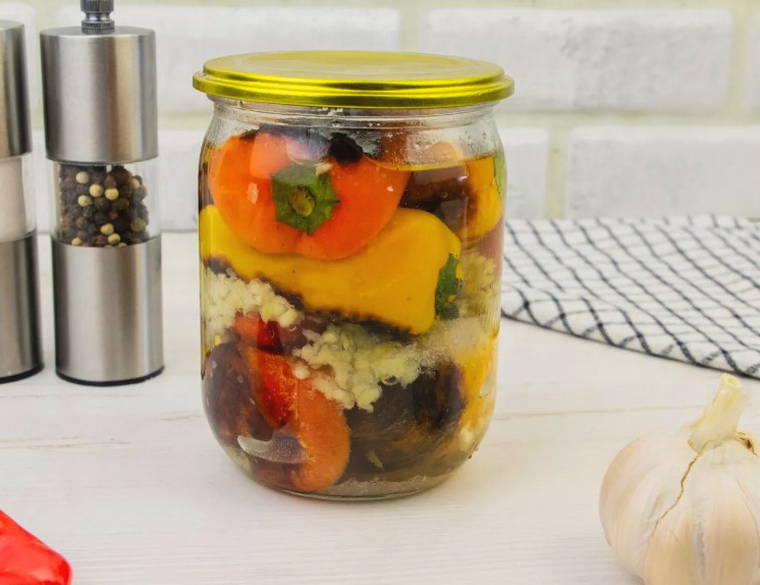 Жареный перец без стерилизации на зиму в банках