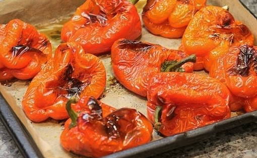 Печеный перец на зиму в банках Печеный перец на зиму в банках