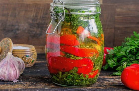 Перец, запеченный в духовке на зиму