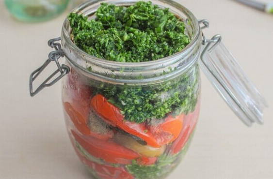 Перец, запеченный в духовке на зиму