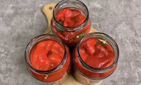 Болгарский перец целиком на зиму