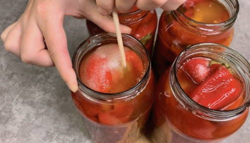 Болгарский перец целиком на зиму