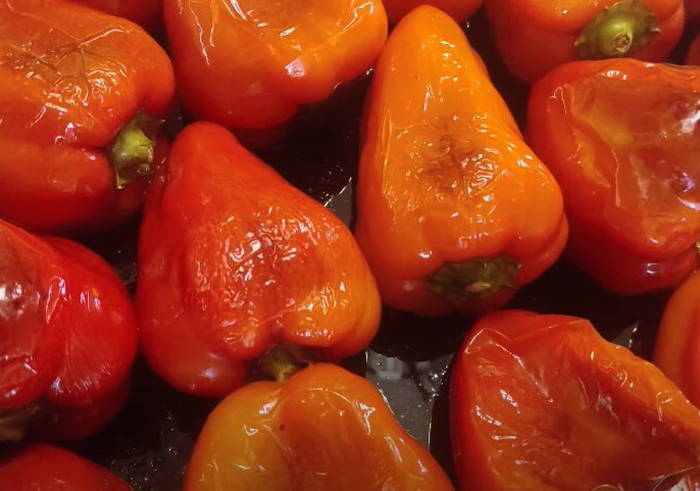 Запеченный перец с чесноком без стерилизации на зиму в банках