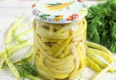 Маринованная спаржевая фасоль целыми стручками на зиму Маринованная спаржевая фасоль целыми стручками на зиму