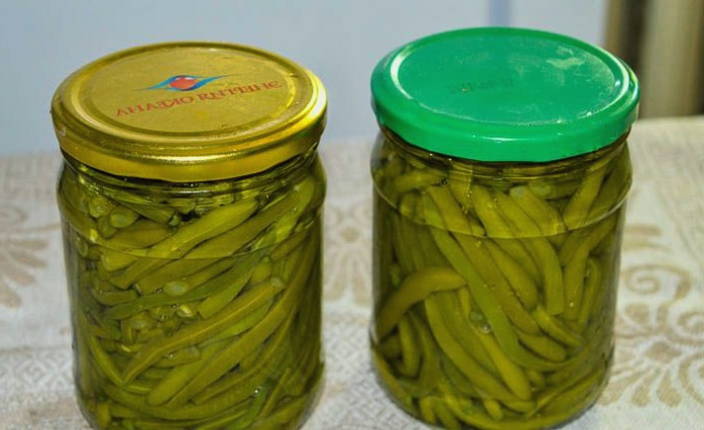Маринованная стручковая фасоль на зиму