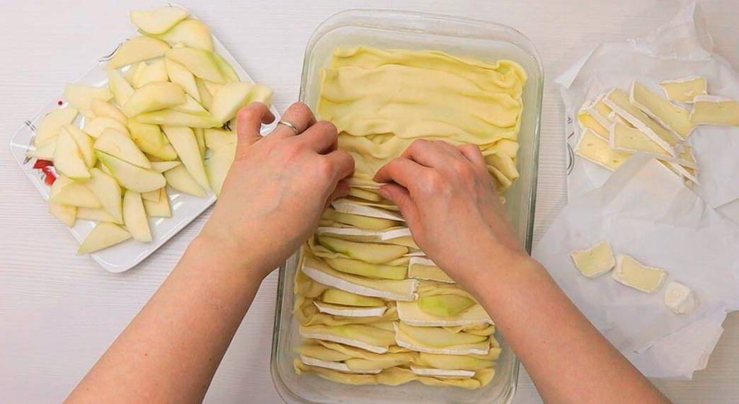 Пирог с грушей и сыром бри Пирог с грушей и сыром бри