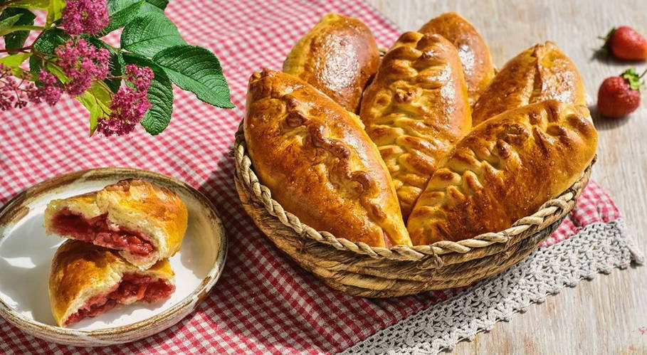 Пирожки с клубникой