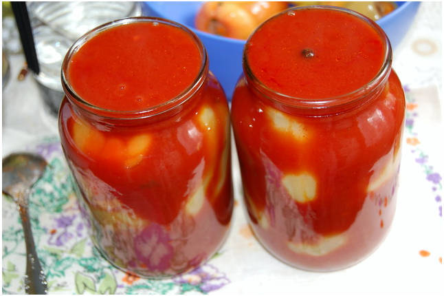 Фаршированный перец с овощами на зиму