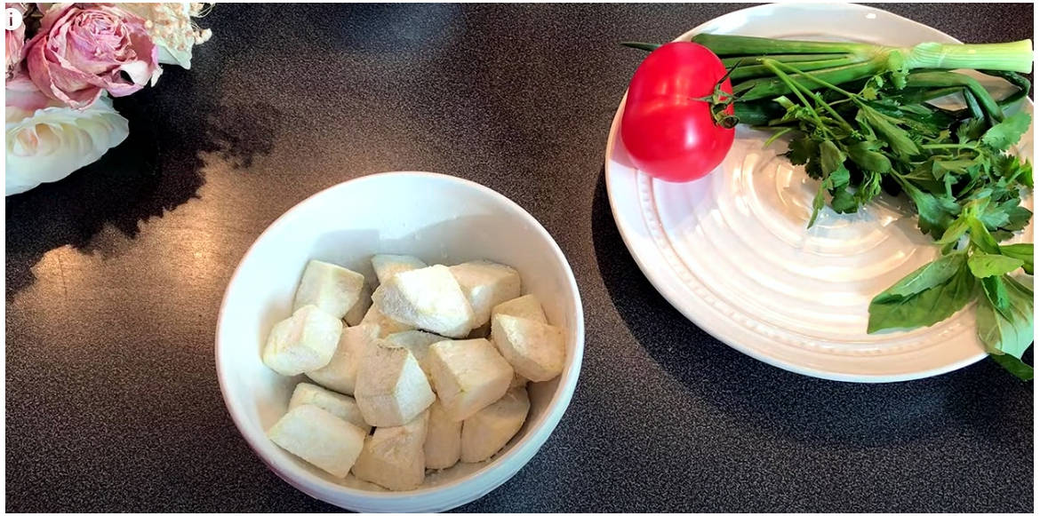 Салат с баклажанами и сливочным сыром