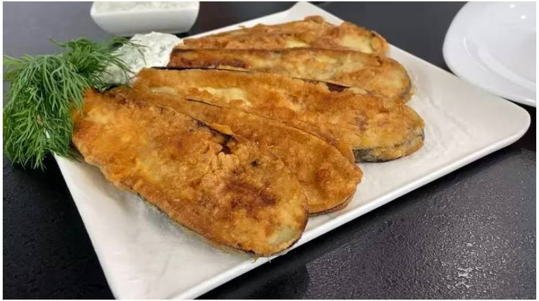 Баклажаны в муке на сковороде