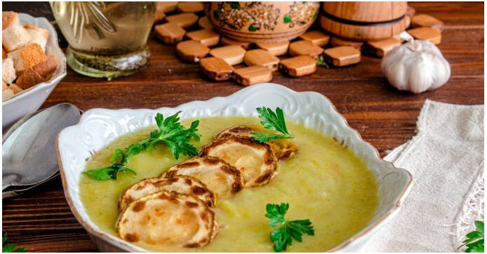 Суп-пюре из кабачков и картофеля