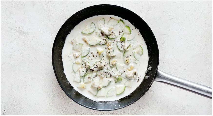 Кабачки с макаронами на сковороде Кабачки с макаронами на сковороде