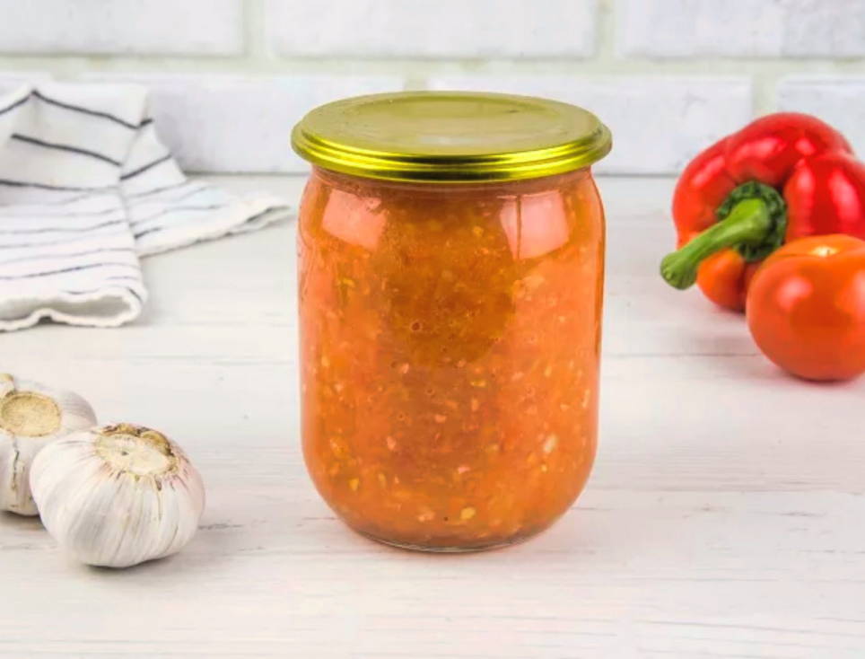 Протертые помидоры с чесноком на зиму