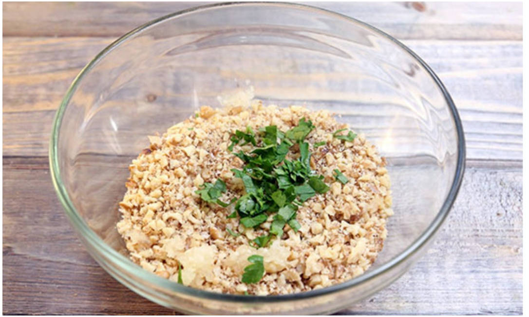 Грузинские рулетики из баклажанов