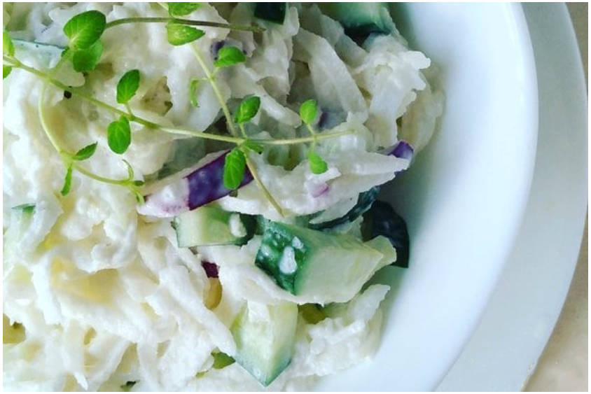 Салат из белой редьки