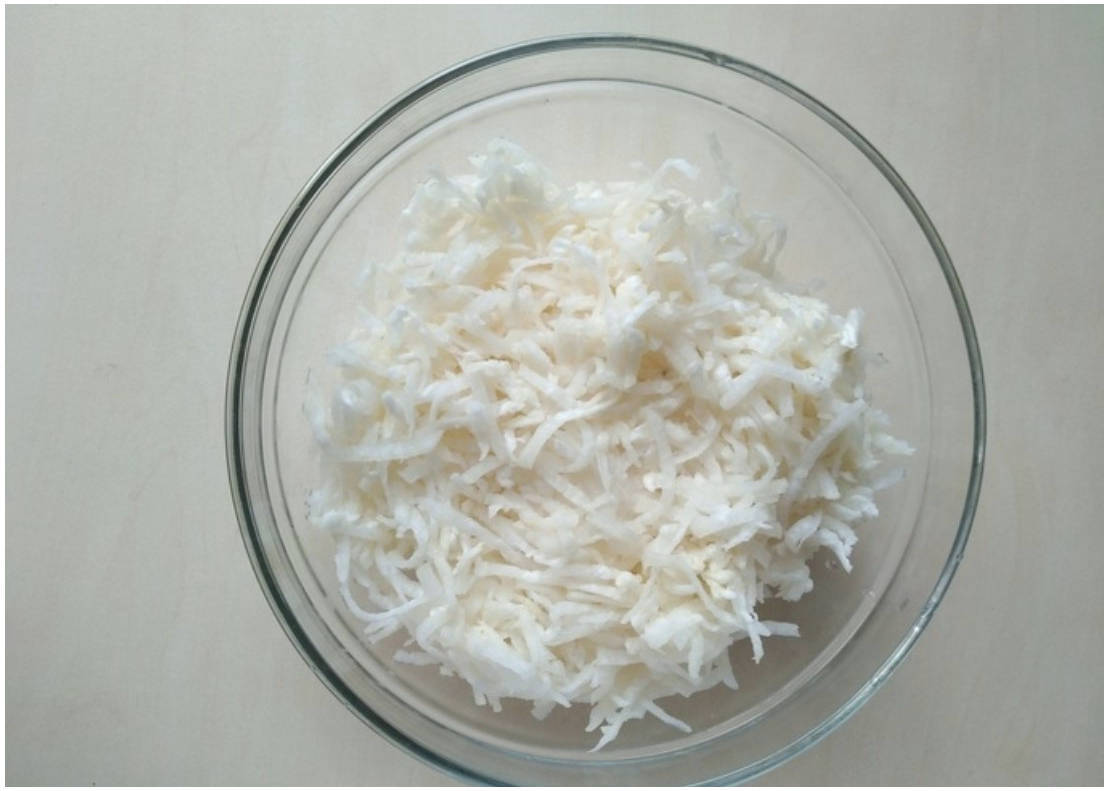 Салат из белой редьки