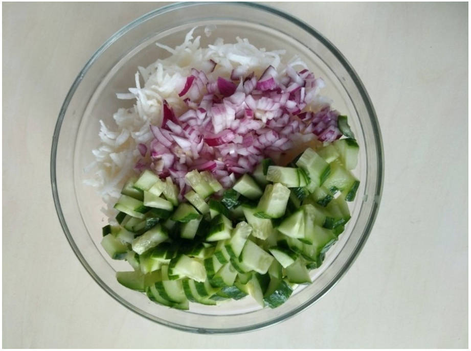Салат из белой редьки