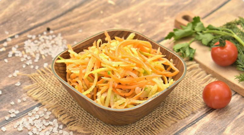 Салат из зеленой редьки по-корейски