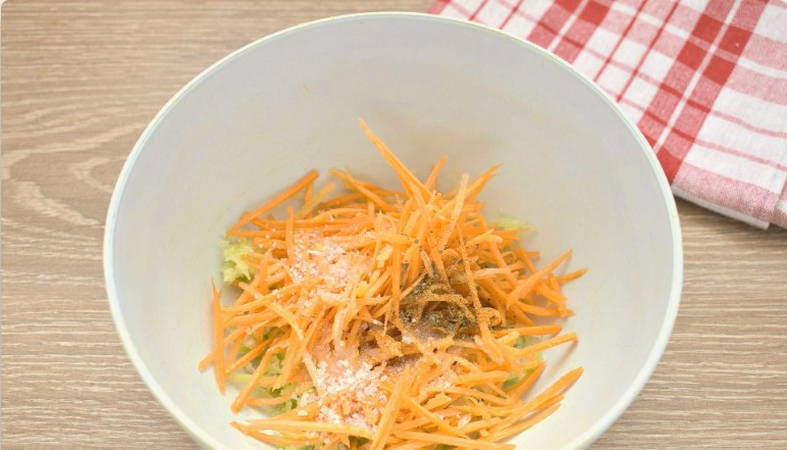 Салат из зеленой редьки по-корейски