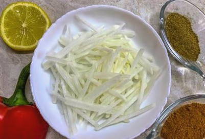 Салат из белой редьки с маслом Салат из белой редьки с маслом