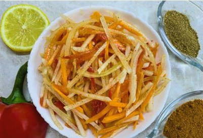 Салат из белой редьки с маслом Салат из белой редьки с маслом