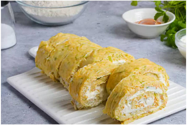 Рулет из кабачков в духовке с начинкой