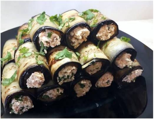 Баклажаны с сыром и грецкими орехами