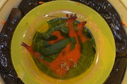 Квашеные баклажаны с морковью и чесноком