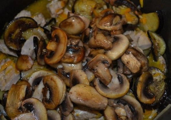 Баклажаны с курицей