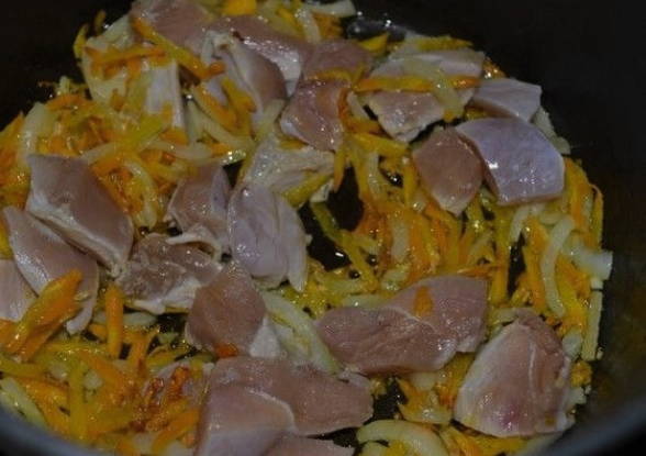 Баклажаны с курицей