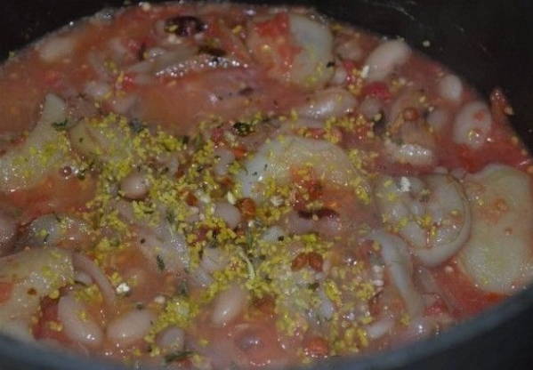 Баклажаны с фасолью