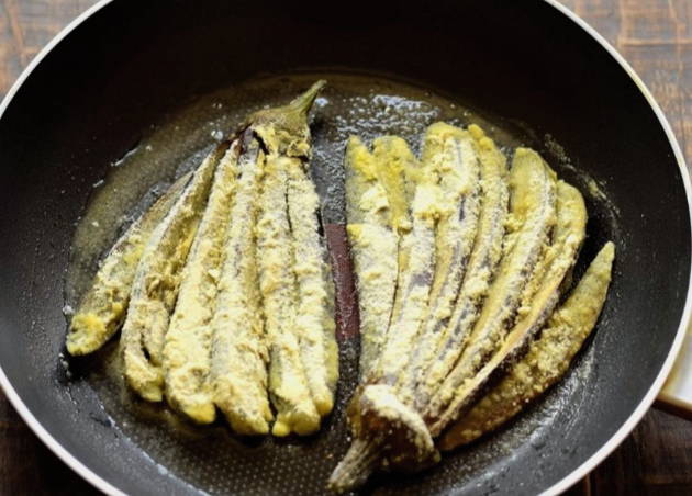 Баклажаны в кукурузной муке