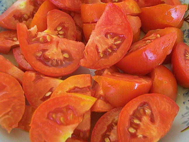 Баклажаны с перцем и помидорами