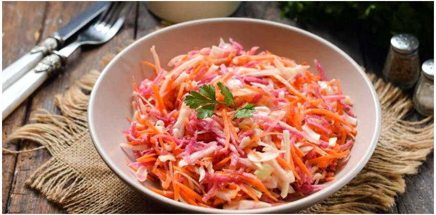 Салат из капусты и редьки