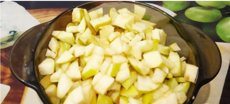 Пирожки с яблоками на кефире на сковороде