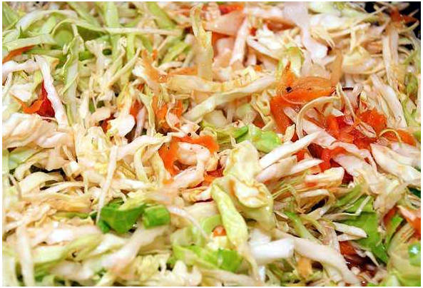Вкусная тушеная капуста без мяса на сковороде