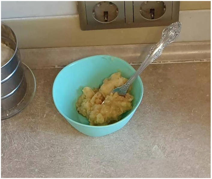 Пирог с яблоками и бананами