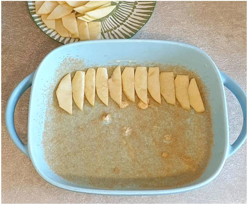 Пирог с яблоками и бананами