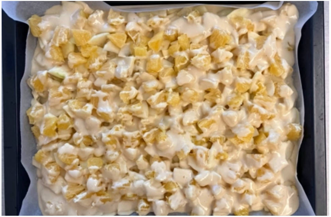 Пирог с яблоками и апельсинами