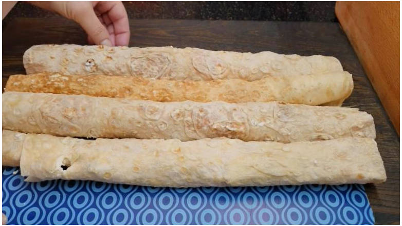 Пирог из лаваша с творогом и яблоками в духовке