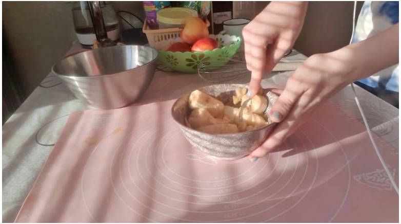 Банановые вафли в мультипекаре Редмонд