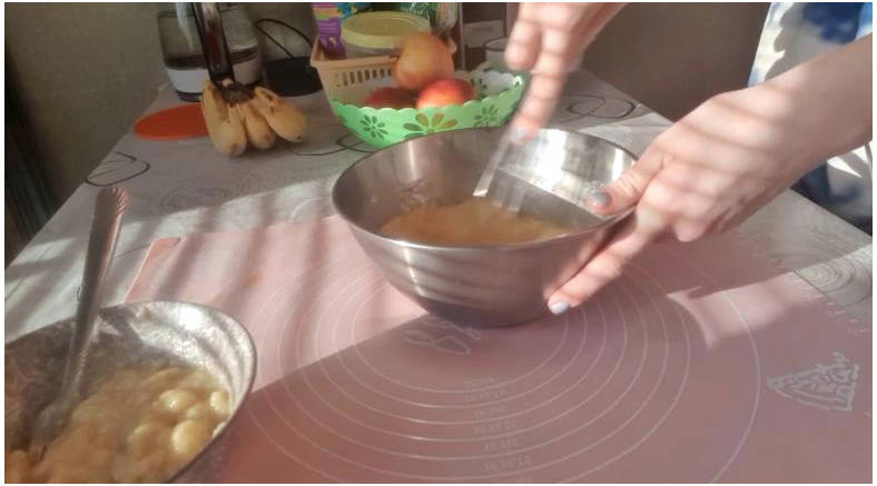 Банановые вафли в мультипекаре Редмонд